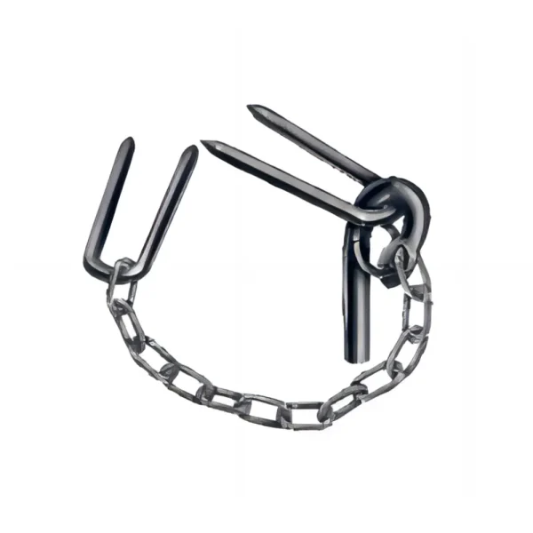 Field Gate Fastener With Ring And Staple
