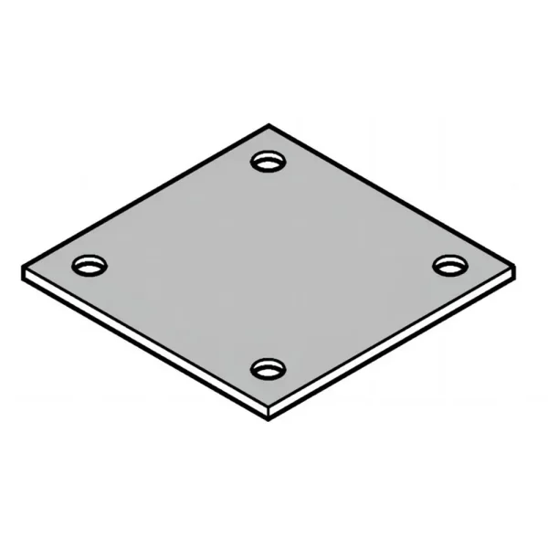 Square Weldable Floor Flange Base Plate